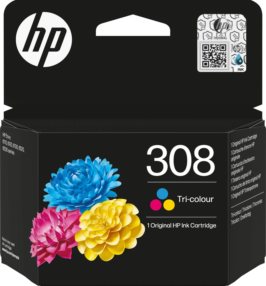 Rašalas HP 308, trijų spalvų