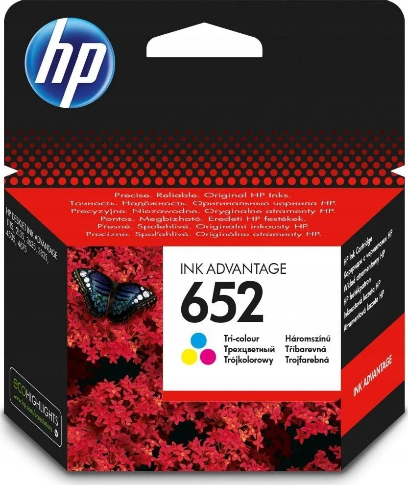 Hewlett Packard (HP) HP 652 spalvotas rašalas (F6V24AE)