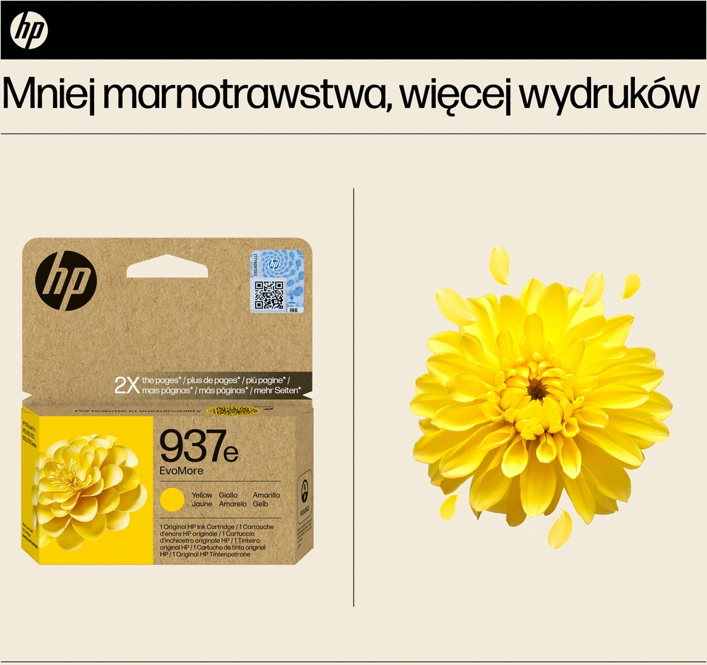 Rašalo kasetė HP 4S6W8NE, geltona, 1650 puslapių, HP OfficeJet Pro 9120e, 9130e, 9720, 9730, HP OfficeJet Pro 9110b spausdintuvas, HP OfficeJet Pro 9120b daugiafunkcis spausdintuvas, HP OfficeJet Pro 9130b daugiafunkcis spausdintuvas