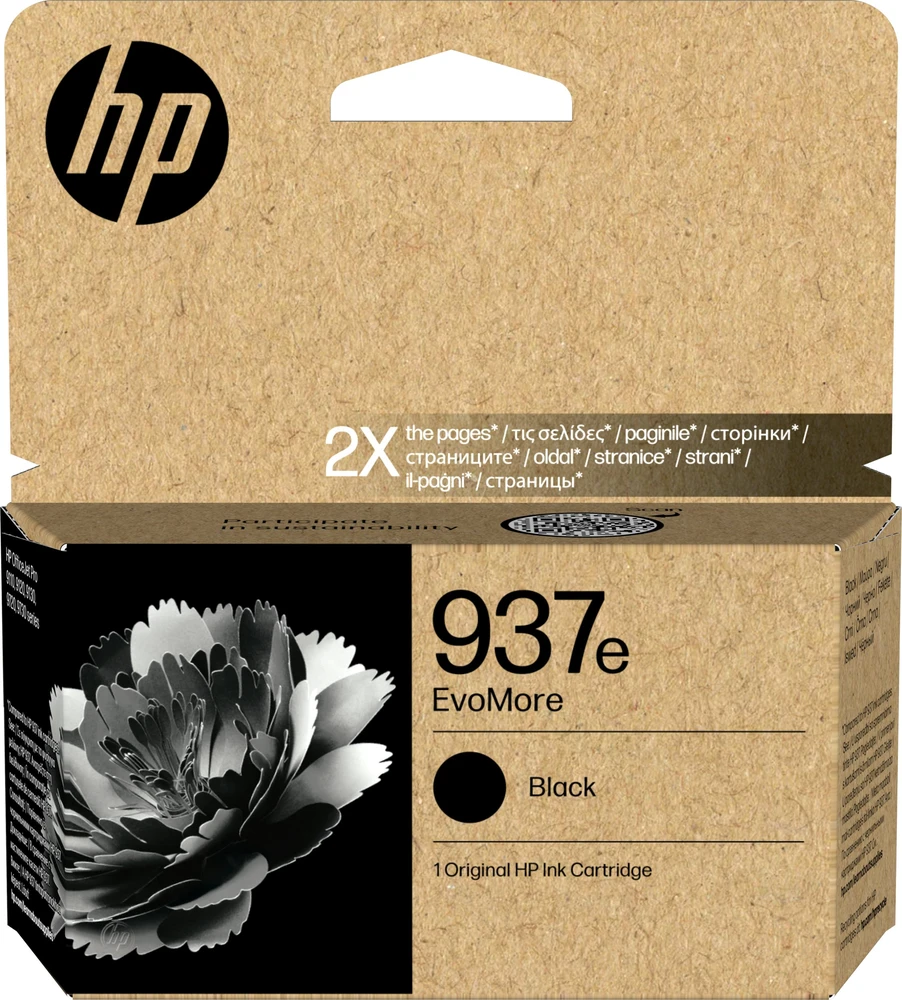 HP 937 juoda Instant Ink EVOMORE
