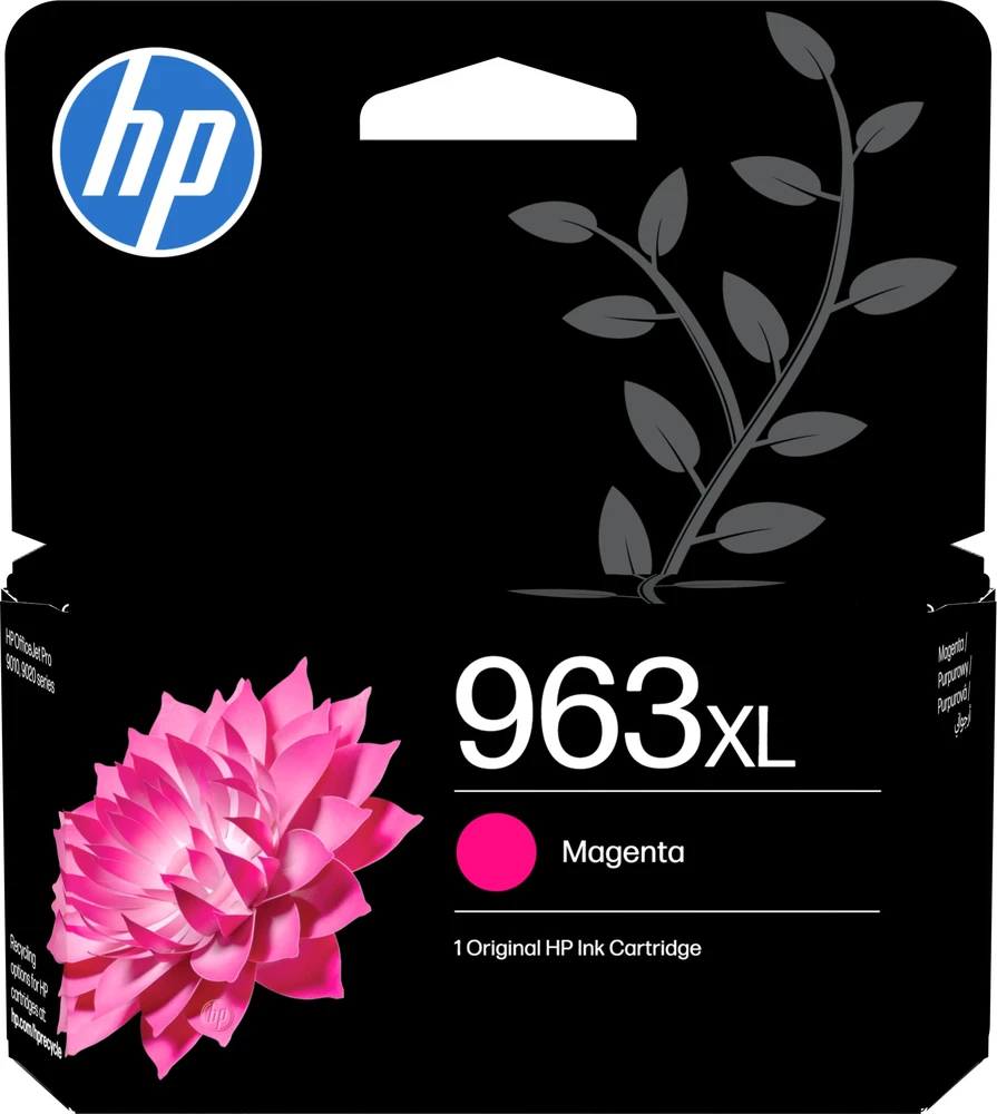 Instant HP 963XL rausvai raudonas momentinis rašalas