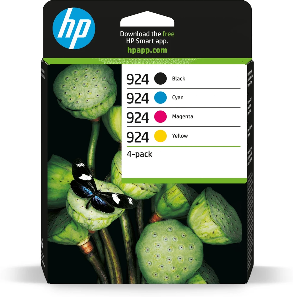 HP 924 CMYK keturių rašalų pakuotė