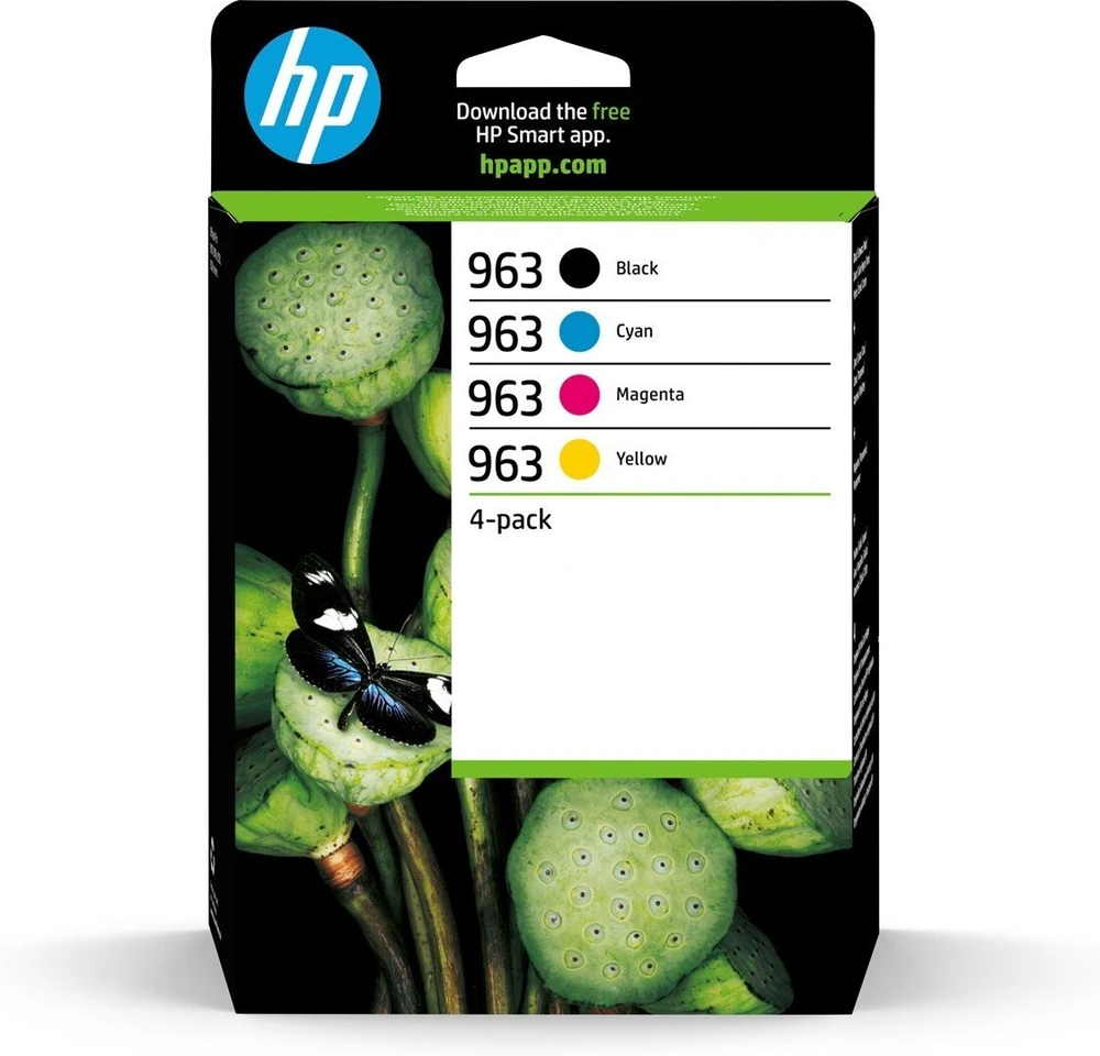 HP 963 4-pack Juodas/Cyan/Magenta/Geltona Original Ink Cartridges