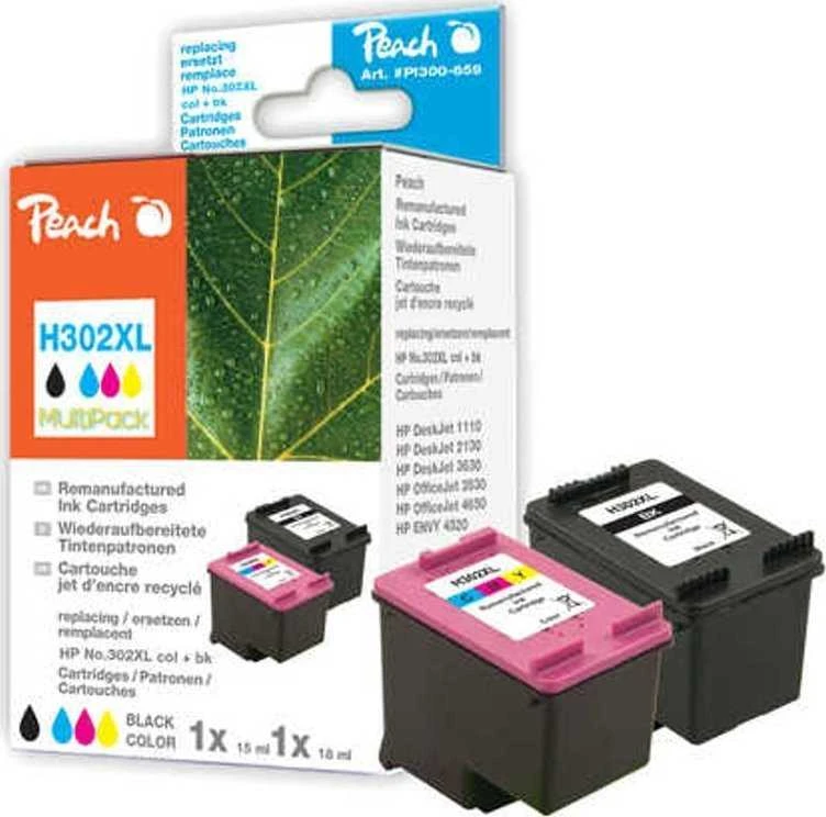 „Tusz Peach“ spausdinimo galvučių rinkinys HP Nr. 302XL komplektas - PI300-659