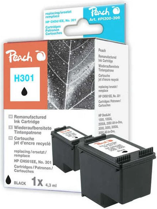 Peach Persikų rašalas, suderinamas su HP Nr. 301, CH561EE