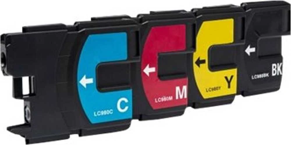 Su UPrint suderinamas rašalas / rašalas su B-980/1100 BK/C/M/Y PACK 4, 1xblack/1xcyan/1xmagenta/1xyellow