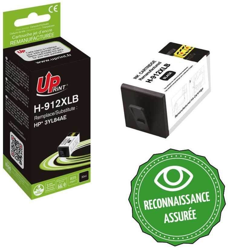 UPrint kompatybilny ink / tusz su 3YL84AE, HP 912XL, juodas, 825s
