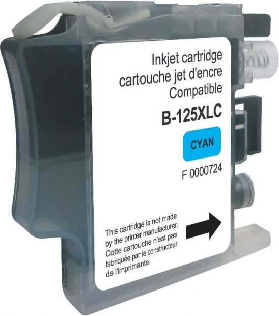 UPrint kompatybilny ink / tusz su LC-125XLC, B-125XLC, cyan, 1200s, 15ml