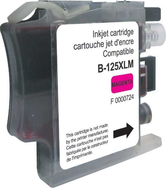 UPrint kompatybilny ink / tusz su LC-125XLM, B-125XLM, magenta, 1200s, 15ml