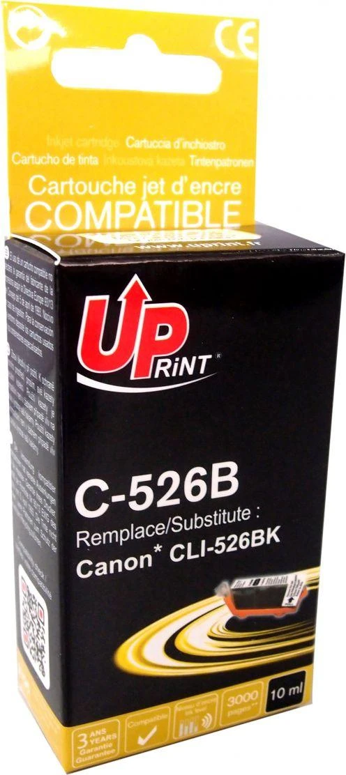 Rašalo kasetė UPrint Canon CLI-526BK Juodas