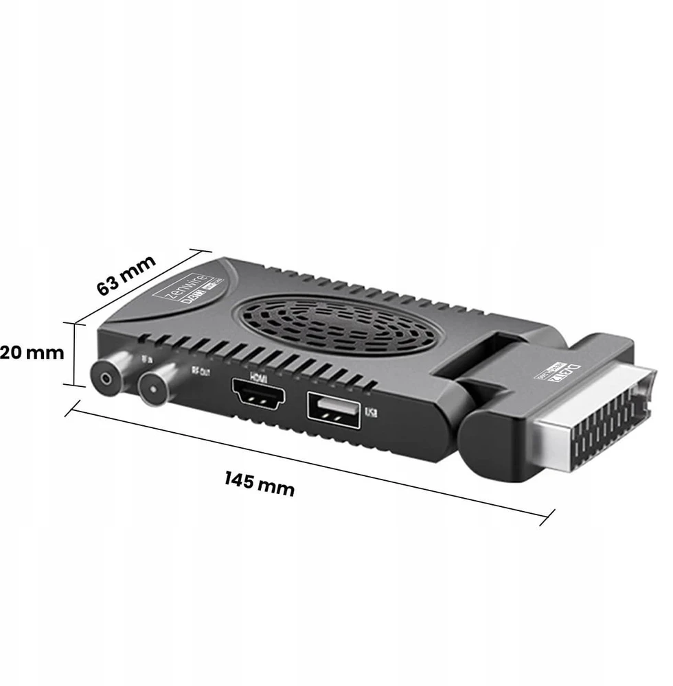 Usorteret DVB-T2 HEVC H.265 WiFi antžeminės televizijos laikiklis Zenwire DVB-T2-002 palydovinis dekoderis-imtuvas
