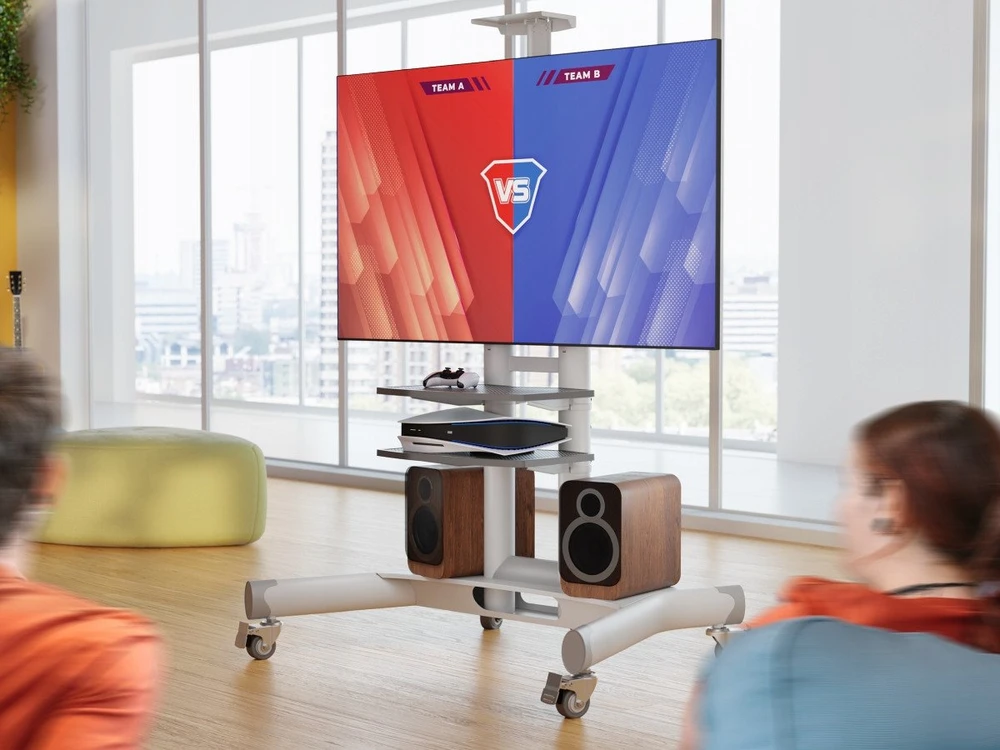 Laikiklis TV SET ACC MOBILE STAND/40-70"/Baltas TS1552-W ONKRON