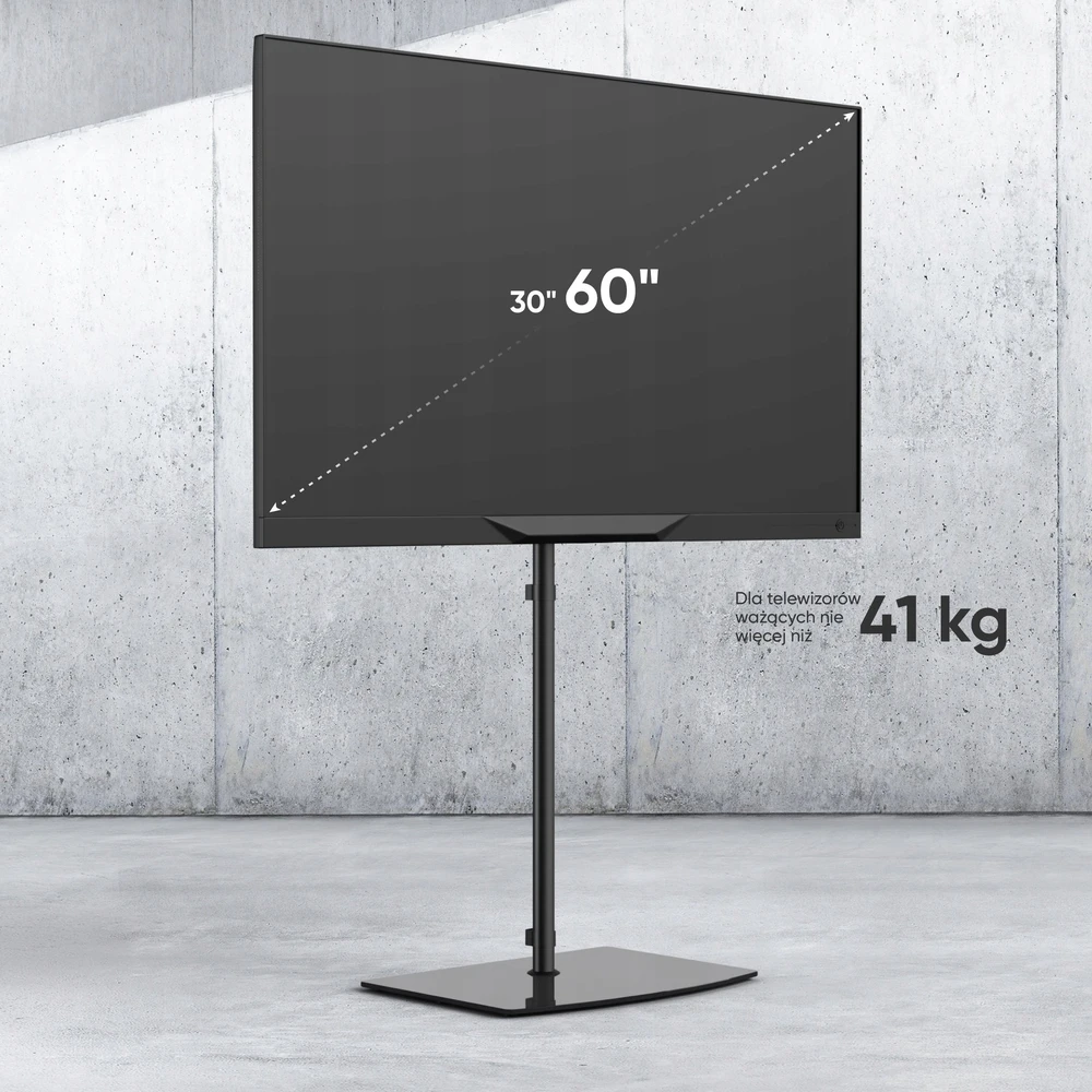 Laikiklis TV PRIEDŲ GRINDŲ STOVAS / 30-60" / Juodas TS5065-B ONKRON TS5065-B (4262392440031)