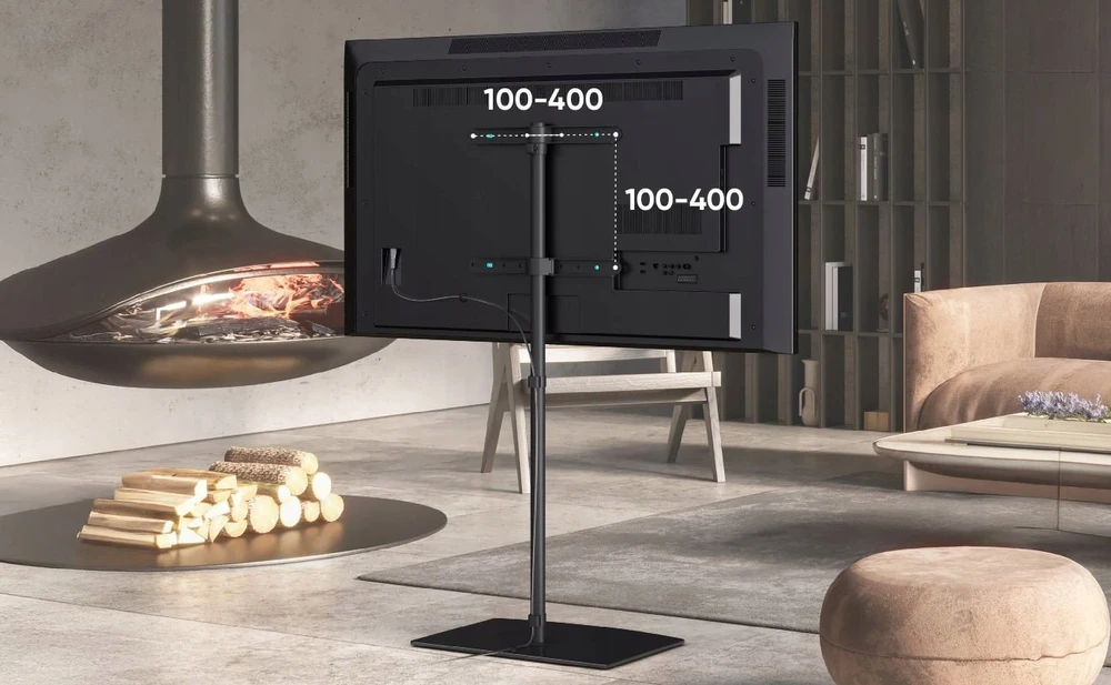 Laikiklis TV PRIEDŲ GRINDŲ STOVAS / 30-60" / Juodas TS5065-B ONKRON TS5065-B (4262392440031)