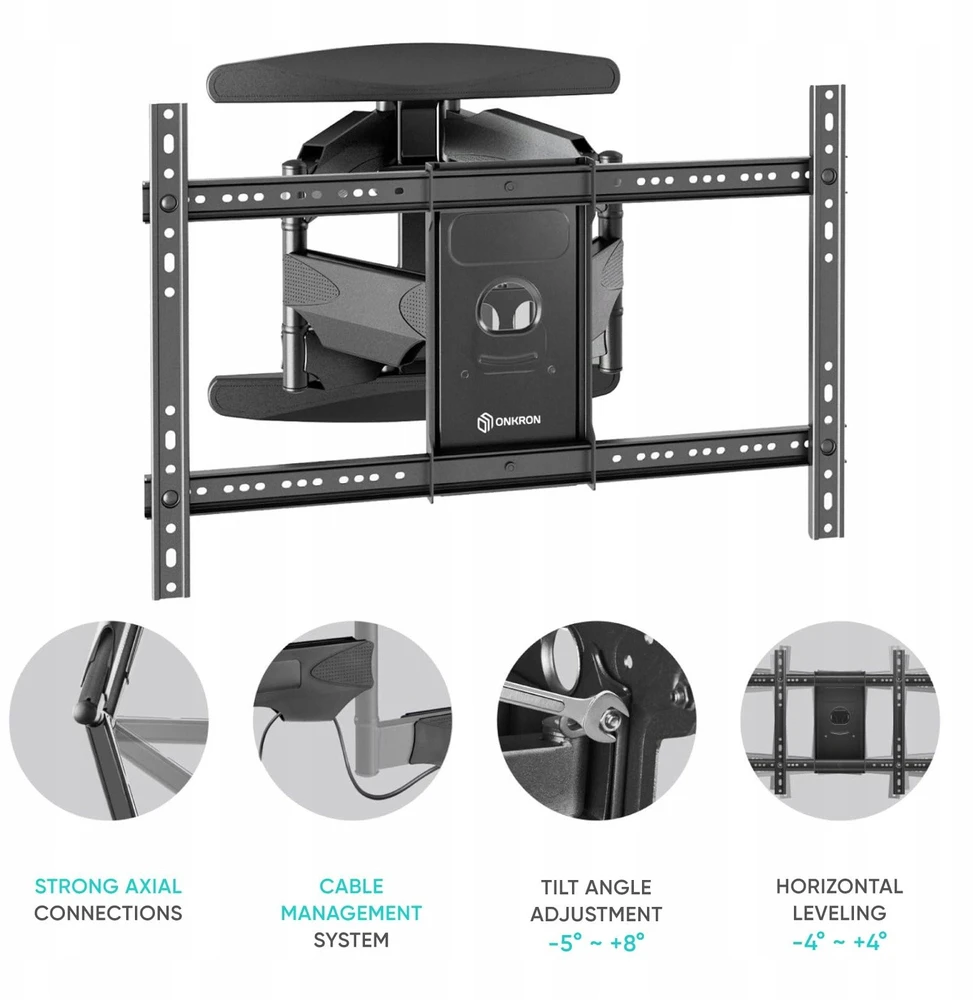 Laikiklis TV SET ACC WALL MOUNT/40-75"/Juodas M6L-B ONKRON