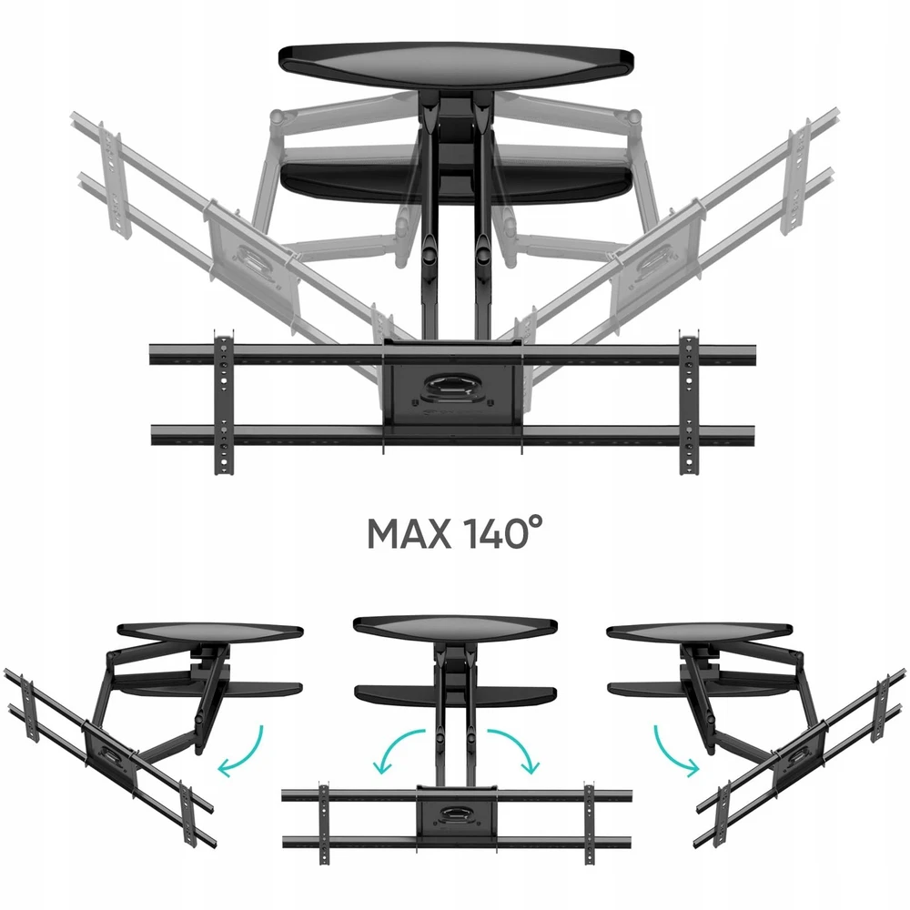 Laikiklis TV SET ACC WALL MOUNT/40-75"/Juodas M6L-B ONKRON