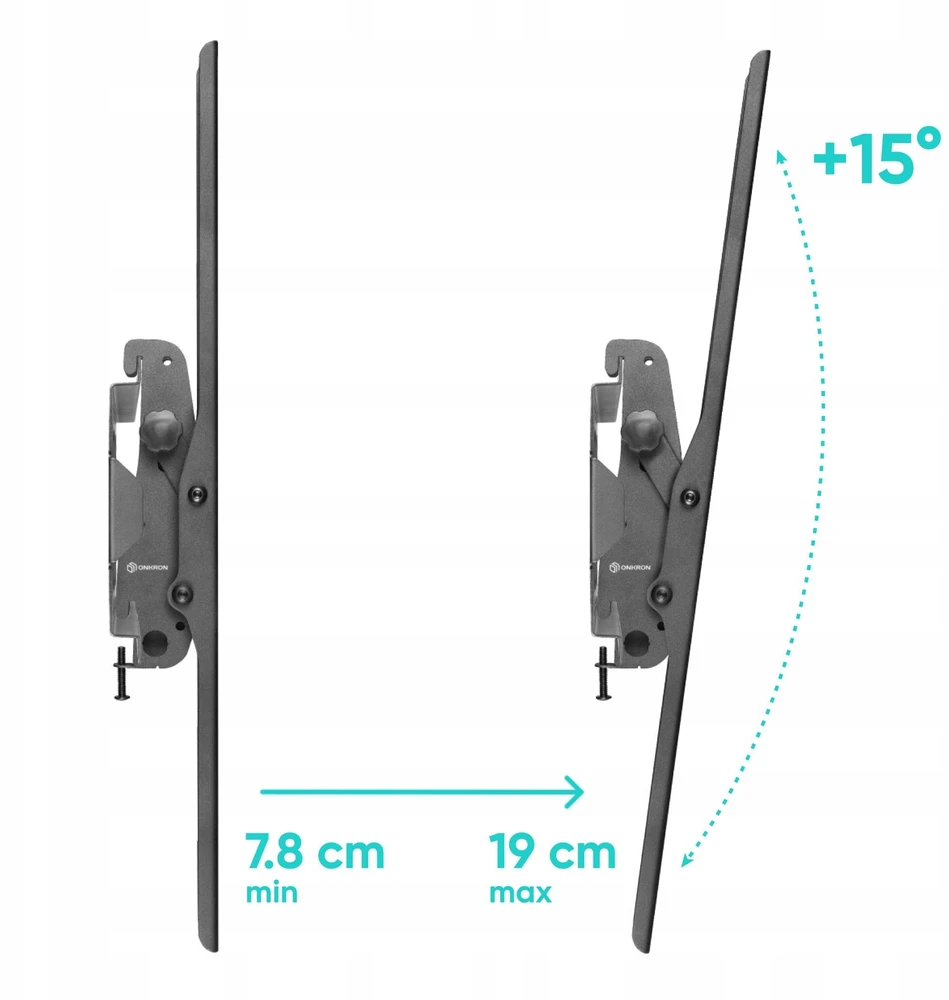 Laikiklis TV SET ACC WALL MOUNT/55-100"/Juodas UT4-B ONKRON