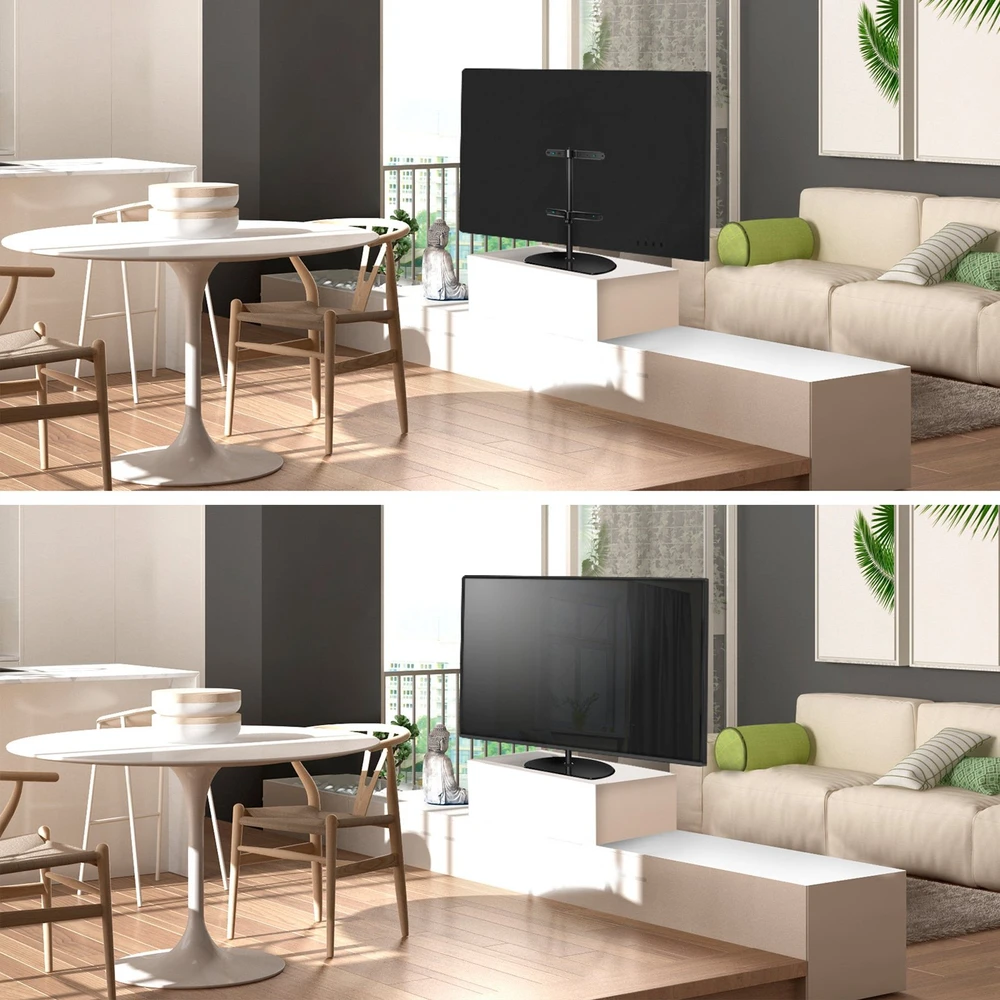 Laikiklis ONKRON televizoriaus stovas 32–65 colių ekranams iki 35 kg, VESA 100 × 100–400 × 400, PT2-B