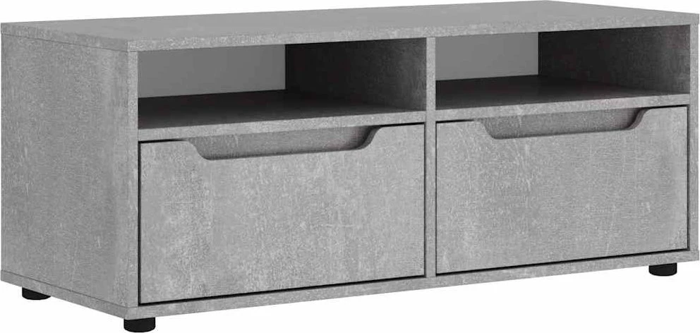 TV staliukas televizoriaus spintelė VISNES Betoninė pilka 100x40x38 cm