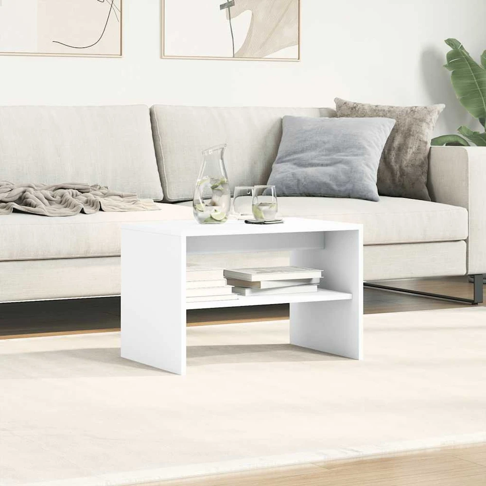 TV staliukas TV spintelė, balta, 60x40x40 cm, inžinerinė mediena