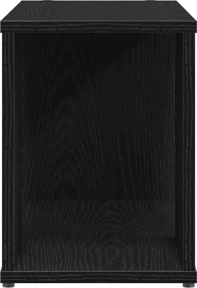 TV staliukas TV spintelė, juodo ąžuolo spalvos, 60x24x32 cm, inžinerinė mediena