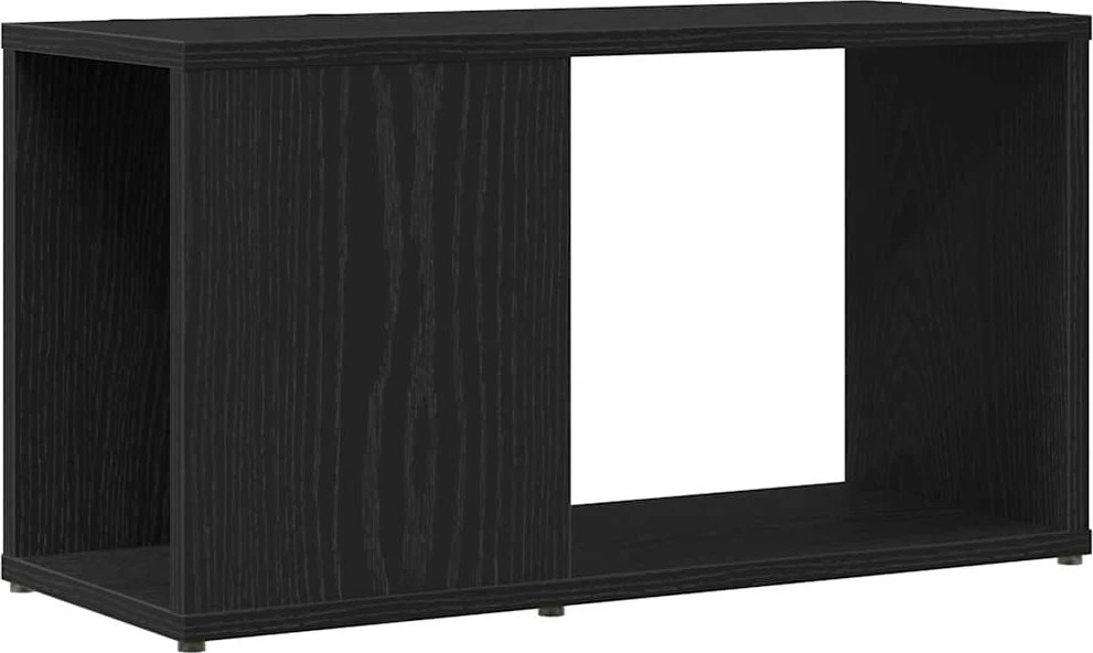 TV staliukas TV spintelė, juodo ąžuolo spalvos, 60x24x32 cm, inžinerinė mediena