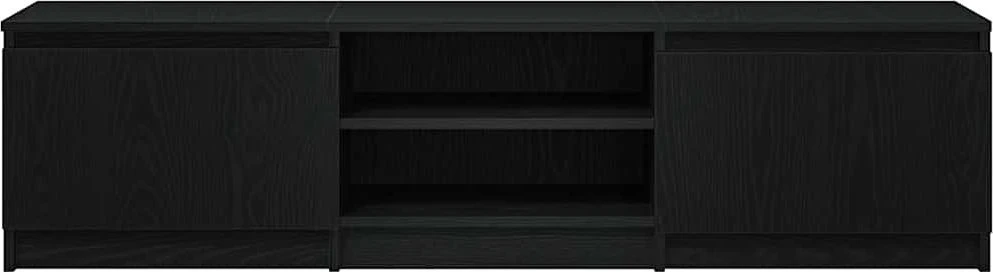TV staliukas TV spintelė, juodo ąžuolo spalvos, 140x40x36 cm, inžinerinė mediena