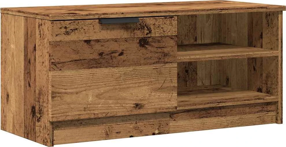 TV staliukas televizoriaus spintelė Old Wood 80x35x36,5 cm Engineered Wood
