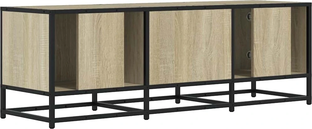 TV staliukas Televizoriaus spintelė, ąžuolo, 120x35x41cm, mediena ir metalas