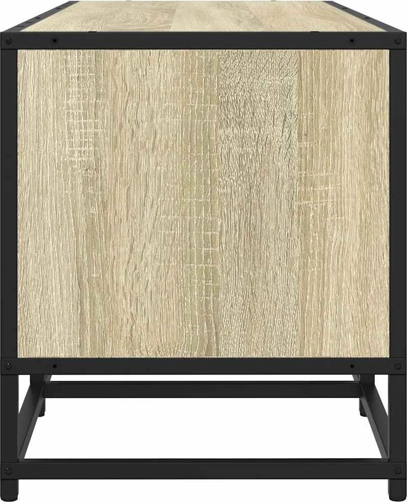 TV staliukas Televizoriaus spintelė, ąžuolo, 120x35x41cm, mediena ir metalas
