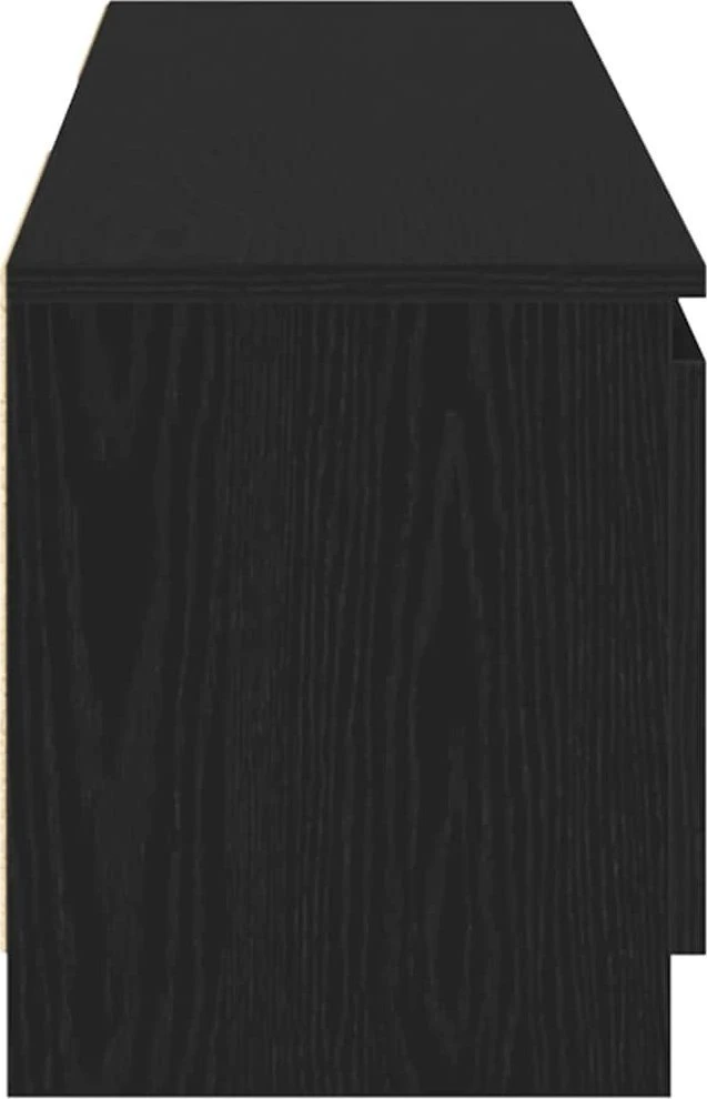 TV staliukas TV spintelė su LED lemputėmis, juodo ąžuolo spalvos, 120x30x36 cm, inžinerinė mediena