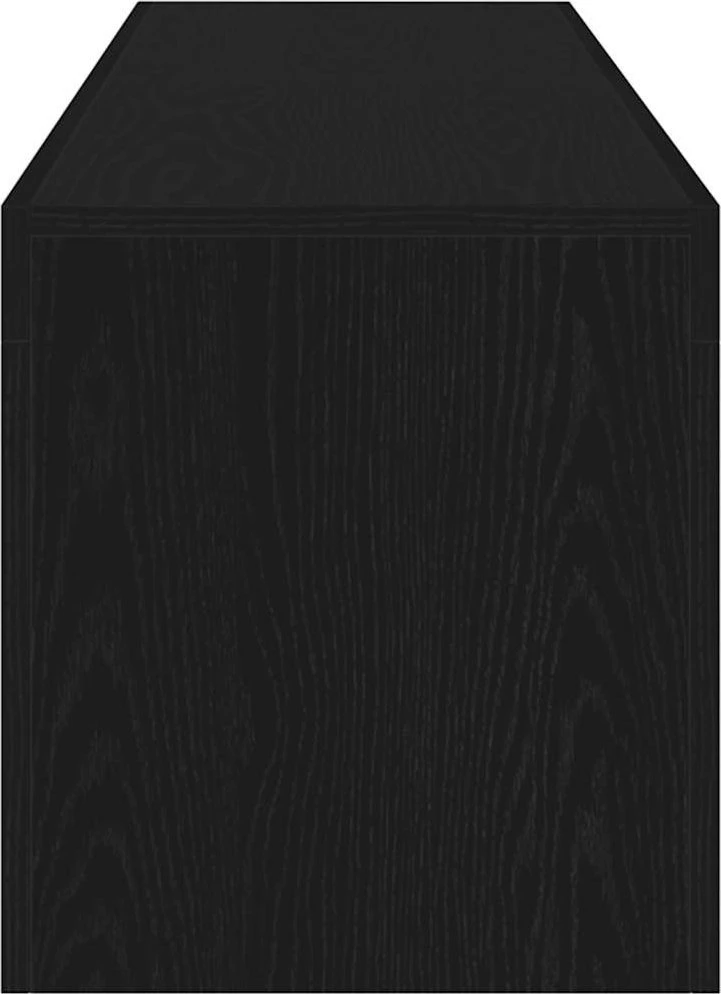 TV staliukas TV spintelė su LED lemputėmis, juodo ąžuolo spalvos, 140x36,5x40cm, inžinerinė mediena