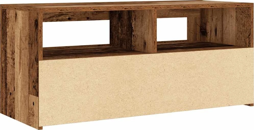 TV staliukas Televizoriaus spintelė su LED, medienos, 90x35x40cm, mediena