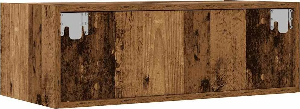 TV staliukas Televizoriaus spintelė su LED, medienos, 75x35,5x25 cm