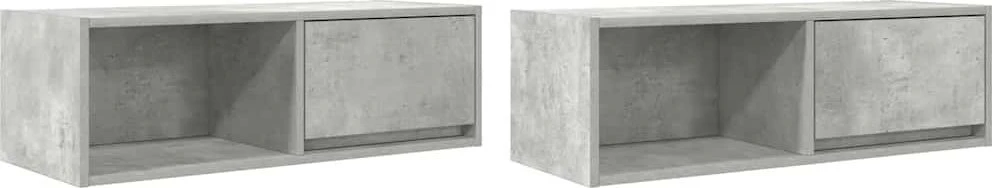 TV staliukas Televizoriaus spintelės, 2vnt., 80x31x25,5 cm, mediena