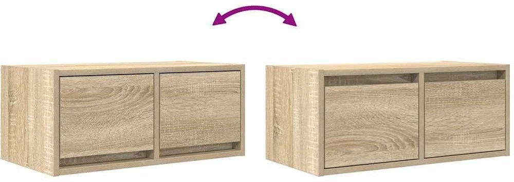 TV staliukas Televizoriaus spintelės, 2vnt., 60x31x25,5 cm, mediena