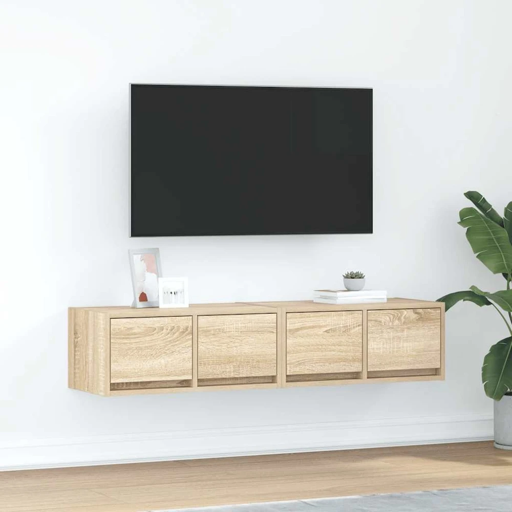 TV staliukas Televizoriaus spintelės, 2vnt., 60x31x25,5 cm, mediena