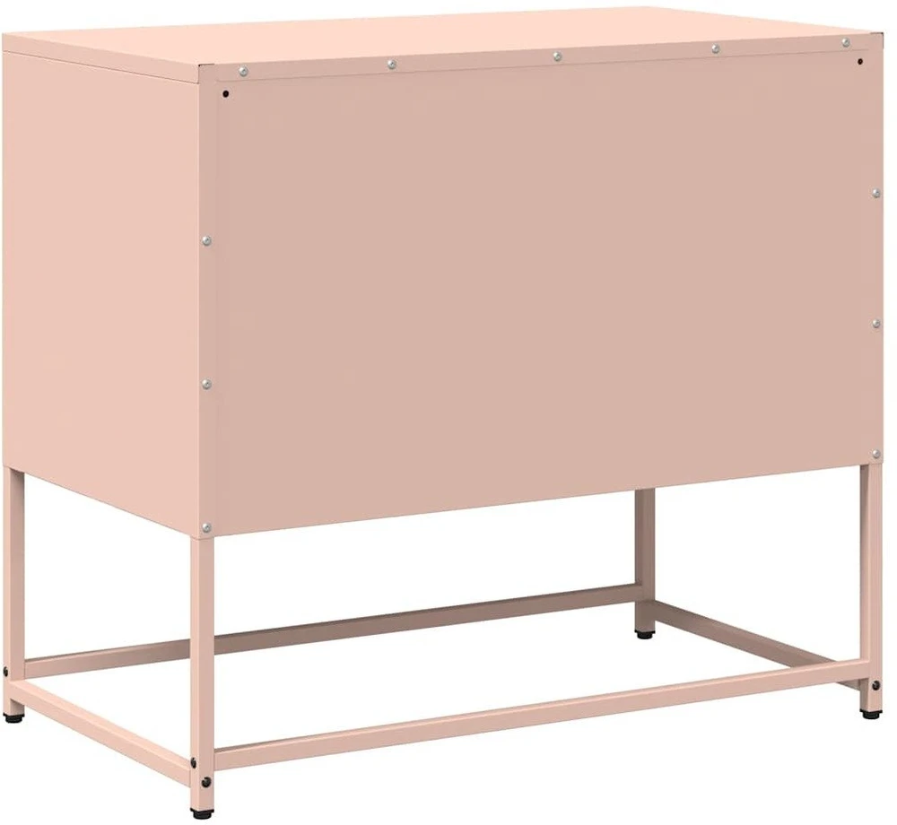 TV staliukas Televizoriaus spintelė, rožinės spalvos, 68x39x60,5cm, plienas