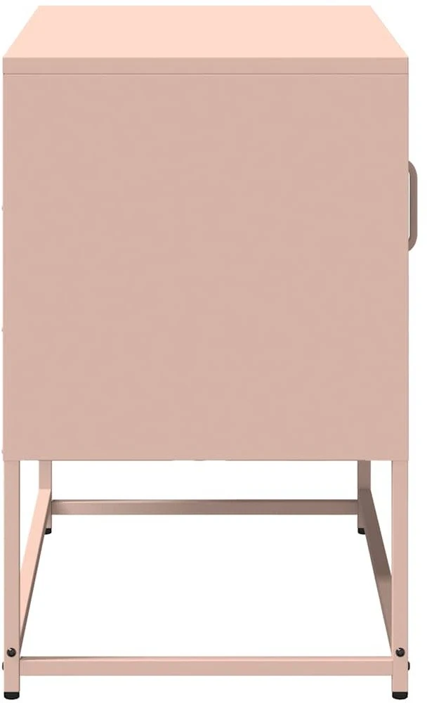 TV staliukas Televizoriaus spintelė, rožinės spalvos, 68x39x60,5cm, plienas