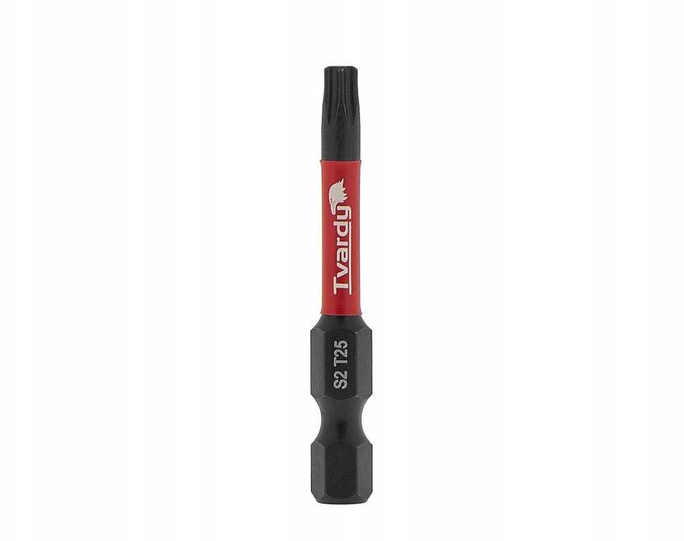 Grąžtas Tvardy Bity udarowe T25 50mm S2 – dėžutė (10/120)