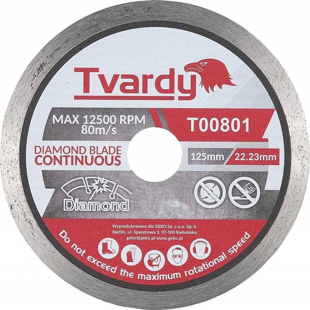 „Tvardy“ deimantinis diskas, pilnas 125 x 7,5 x 22,23 mm (100)