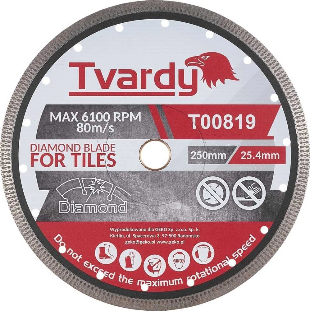 Tvardy Diamond diskas akmens masės dirbiniams 250x10x25.4/22.23mm (25)