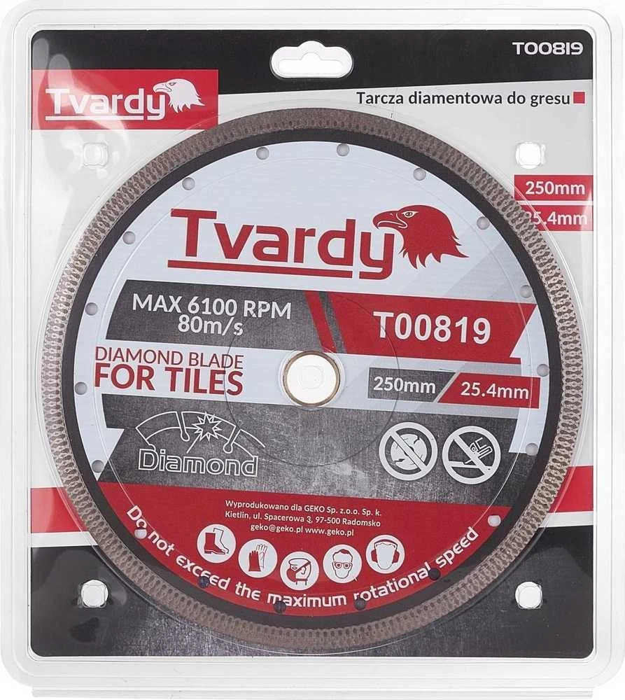 Tvardy Diamond diskas akmens masės dirbiniams 250x10x25.4/22.23mm (25)
