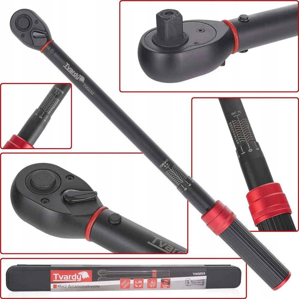 Tvardy Dinamometrinis raktas 3/8'' 10-120Nm (12)