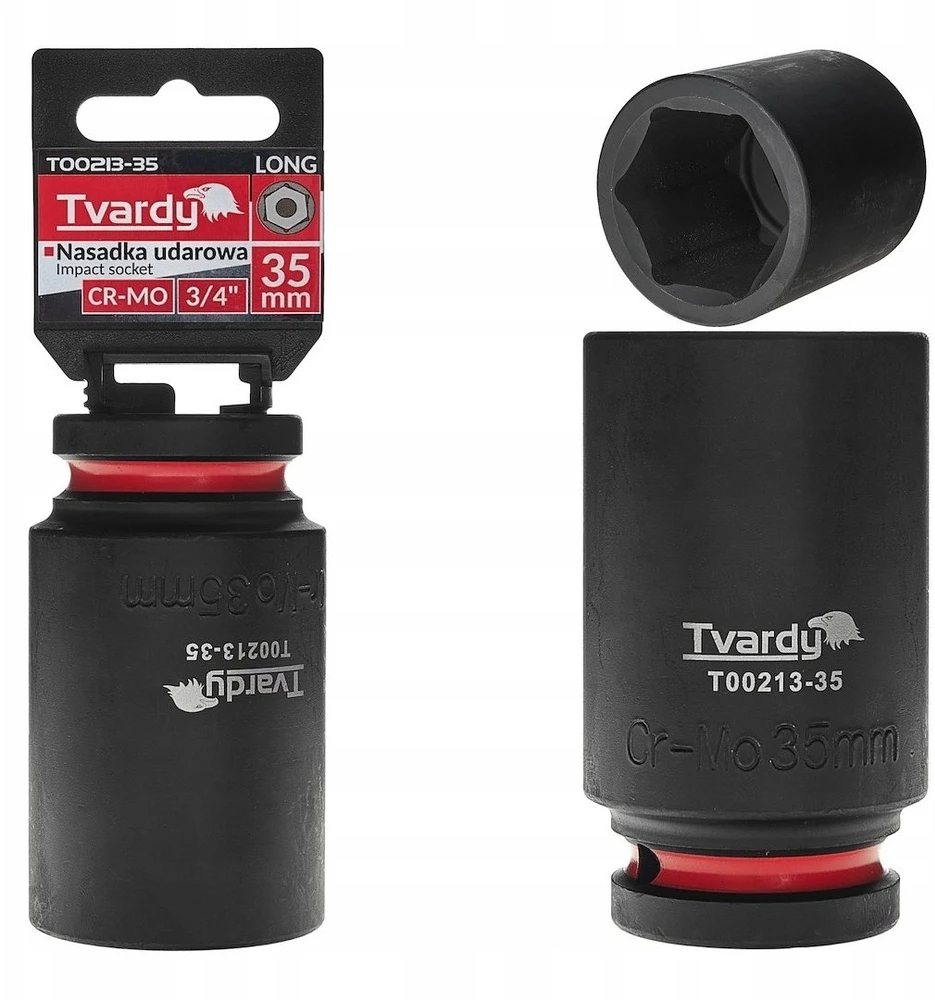 Tvardy Nasadka smūginis długa 3/4'' 6-kąt 35mm CR-MO (1/20)