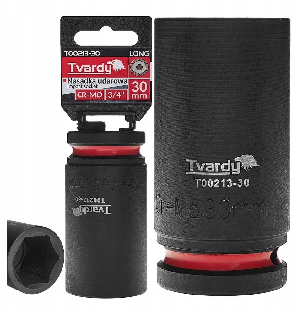 Tvardy Nasadka smūginis długa 3/4'' 6-kąt 30mm CR-MO (1/20)