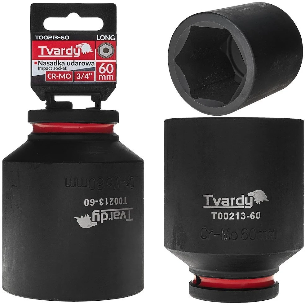 Tvardy Nasadka smūginis długa 3/4'' 6-kąt 60mm CR-MO (1/6)