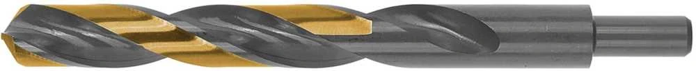 „Tvardy“ juodo ir auksinio spalvos HSS metalinis grąžtas, įgilintas, 18,00 mm (1/25/50) (5901477179716)
