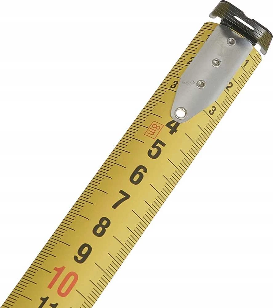 Dvipusė nailono matavimo ruletė „Tvardy“, 8 m / 25 mm, I KLASĖ (6/60)