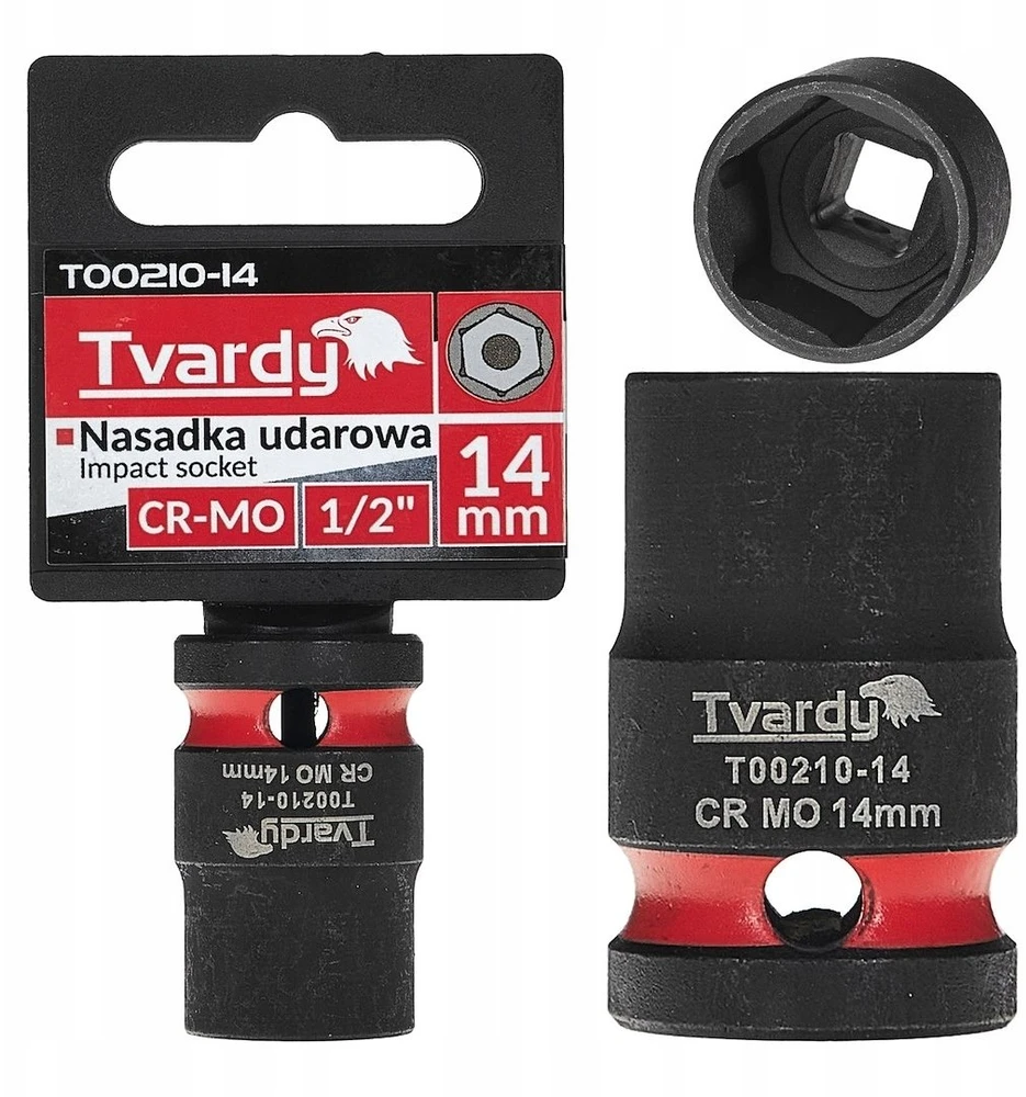 Tvardy Smūginė galvutė 1/2'' 6-kampė 14mm CR-MO (10/200)